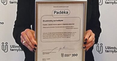 Padėkota Druskininkams už jaunimo integraciją į darbo rinką Padėkota Druskininkams už jaunimo integraciją į darbo rinką