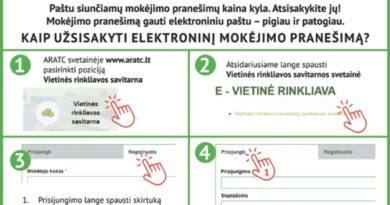 Užsisakykite elektroninį mokėjimo už atliekas pranešimą! Užsisakykite elektroninį mokėjimo už atliekas pranešimą!