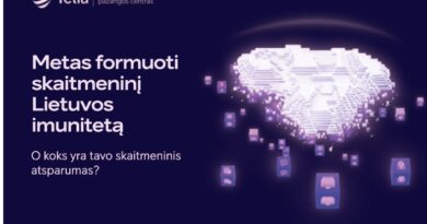 „Telia“ stiprins Lietuvos skaitmeninį imunitetą – steigia Skaitmeninės pažangos centrą