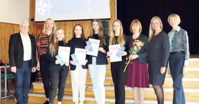 „Ryto“ gimnazijos bendruomenė paminėjo Lietuvos narystės NATO ir ES jubiliejus
